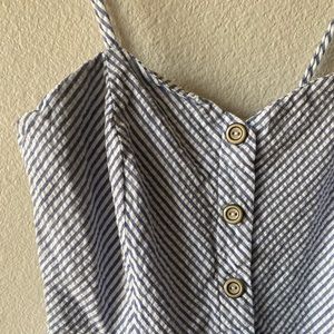 Small, stripped spaghetti strap blouse